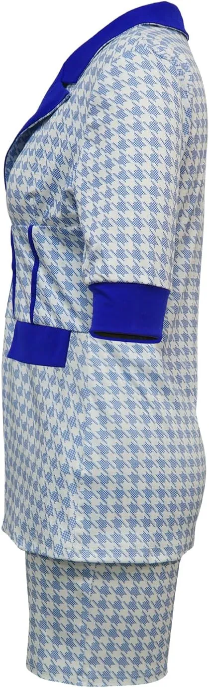 Womens Fashion 2 Piece Outfits Summer Business Casual Short Sleeve Blazer and Shorts Set