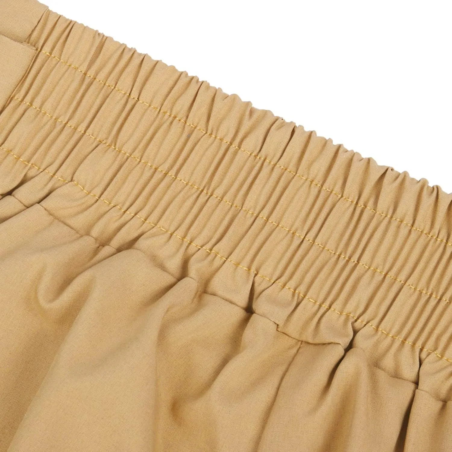 Womens High Waist Pencil Pants Slim Fit Bow-Knot Elastic Waist Pants Casual Office Paper Bag Trousers with Pockets