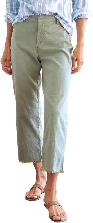 Women's Pants Suit Button Loose Cargo Womens Capris Summer Petite Short Capri Pants for Women Stretch Linen Cotton