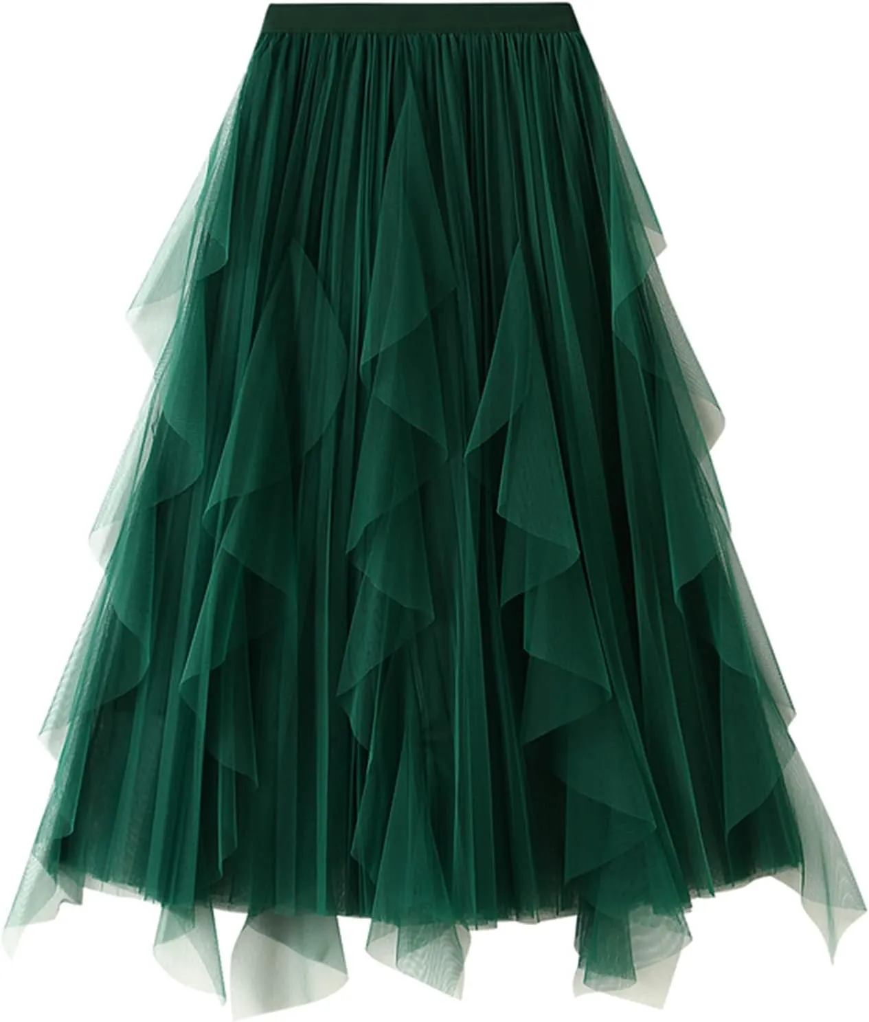 Women's Pleated Skirt Summer Long Beach Skirt Party Skirt Ladies High Waist Pleated A-Line Midi Skirt