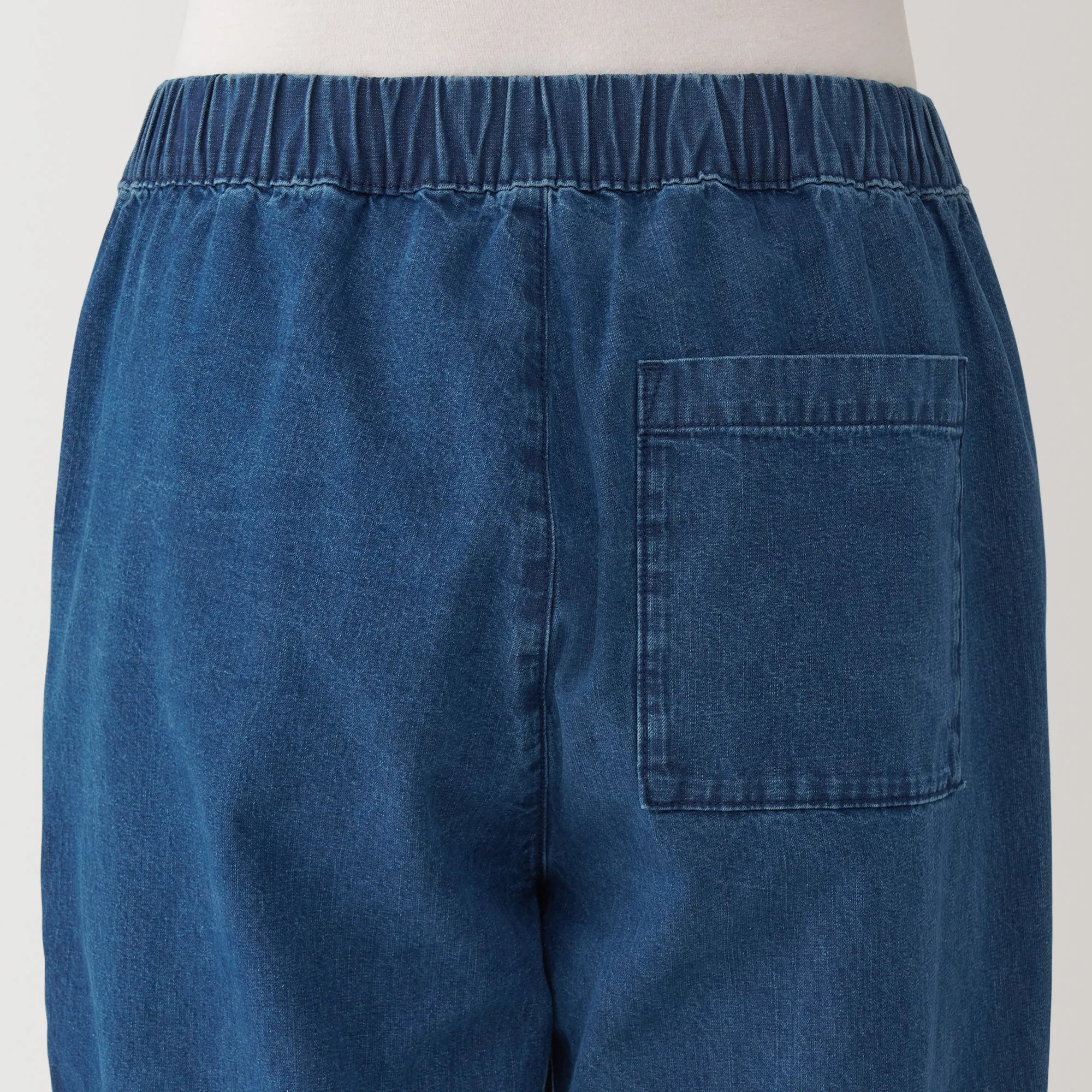 Women's Washed Denim Easy Tapered Pants