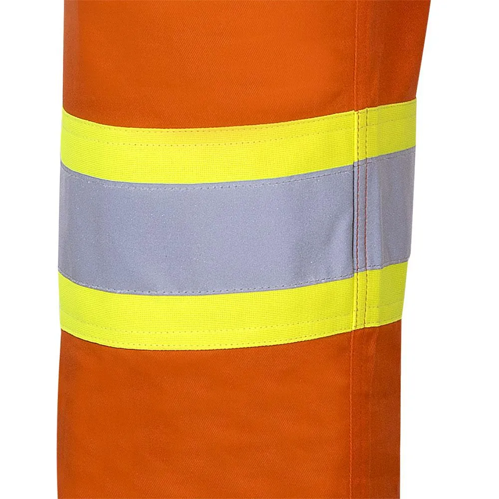 Work Pants - Pioneer Hi-Viz Orange Cotton Safety Pants, 4461